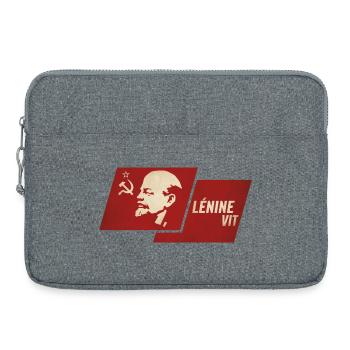 Lenin Saw Flag - Laptop bag 15" - heather grey - Front