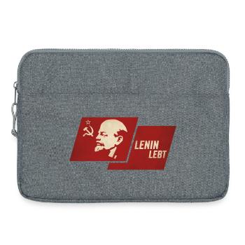 Lenin Lebt Flagge - Laptoptasche 15" - Grau meliert - Vorne