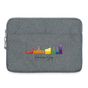 Hamburger Jung - Laptoptasche 15" - Grau meliert - Vorne