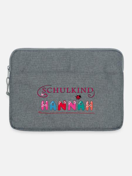 Schulkind Hannah - Laptoptasche 15" - Grau meliert