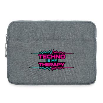 Techno Therapy Neon Pulse - Laptoptasche 15" - Grau meliert - Vorne