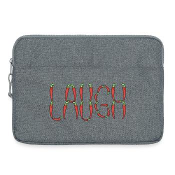 Piments piments Rire - Sacoche pour ordinateur portable 15 pouces - gris chiné - Devant