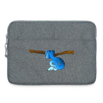 Blue Snake - Laptop bag 15" - heather grey - Front