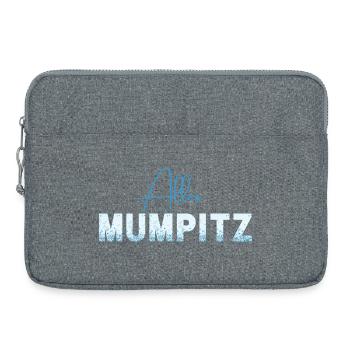 Alles Mumpitz - Wortschätze - vergessene Wörter - Laptoptasche 15" - Grau meliert - Vorne