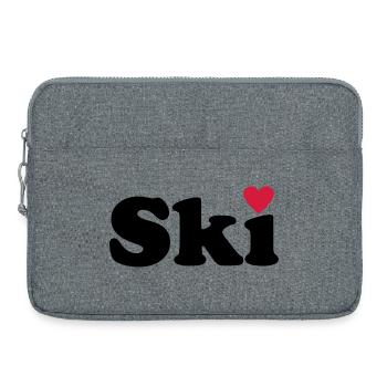 Ski - Laptoptasche 15" - Grau meliert - Vorne