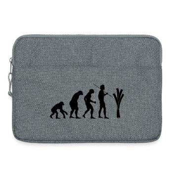 Evolution des Lauchs - Laptoptasche 15" - Grau meliert - Vorne