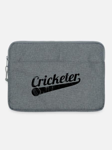Kricketspieler - Laptoptasche 15" - Grau meliert