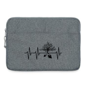 Heartbeat Tree Nature Pulse Nature Forest Friends icon - Laptop bag 15" - heather grey - Front