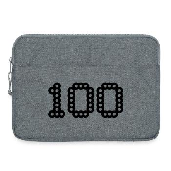 100. ANNIVERSAIRE. HAPPY BIRTHDAY - Sacoche pour ordinateur portable 15 pouces - gris chiné - Devant