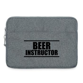 Beer Instructor B - Laptop bag 15" - heather grey - Front