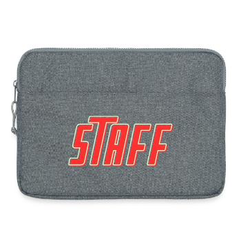 STAFF Team Member - Personnel - Crew - Employees - Laptop bag 15" - heather grey - Front