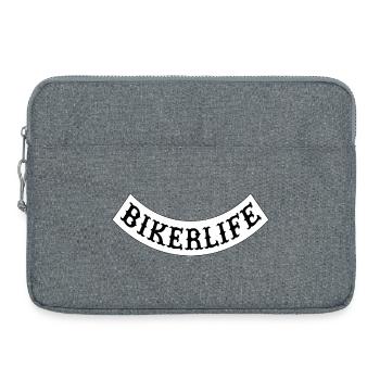 Biker_life_ - Sacoche pour ordinateur portable 15 pouces - gris chiné - Devant