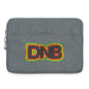 DnB Graffiti Junglist Grunge Logo - Laptop bag 15" - heather grey - Front