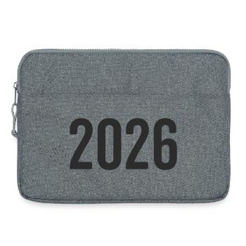 2026 New Year's Eve - Laptop bag 15" - heather grey - Front