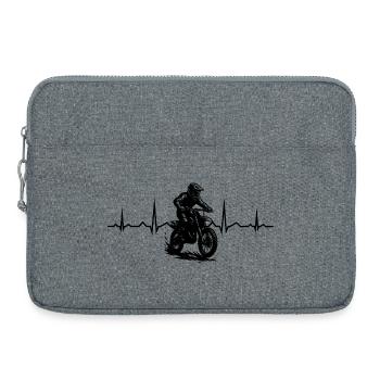 Motocross Adore porter - Sacoche pour ordinateur portable 15 pouces - gris chiné - Devant