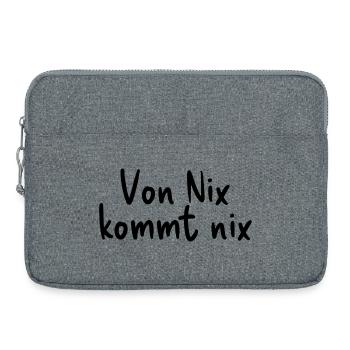 Rien ne vient de rien - Sacoche pour ordinateur portable 15 pouces - gris chiné - Devant
