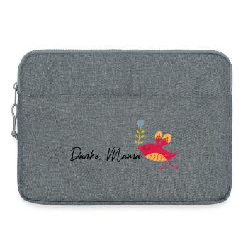 Danke Mama - Laptoptasche 15" - Grau meliert - Vorne