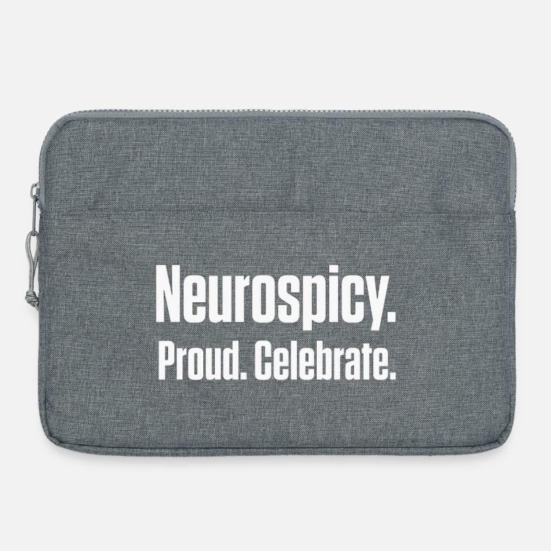 Neurospicy und Proud Spätdiagnose ND - Laptoptasche 15" - Grau meliert