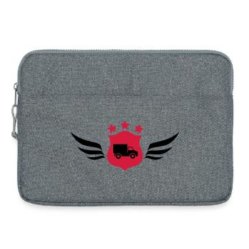 frachtführer / möbelpacker / mover / bewegen - Laptoptasche 15" - Grau meliert - Vorne