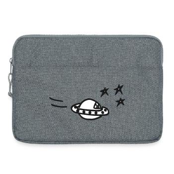Alles außer-gewöhnlich - das UFO - Laptoptasche 15" - Grau meliert - Vorne