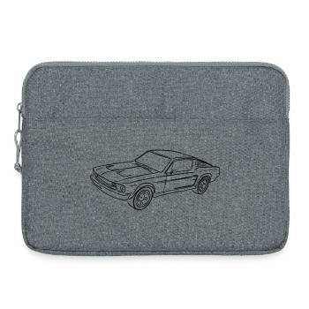 black - Laptoptasche 15" - Grau meliert - Vorne