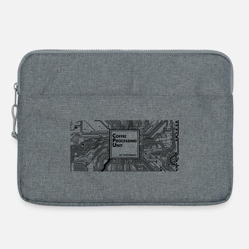Coffee Processing Unit - Laptop bag 15" - heather grey