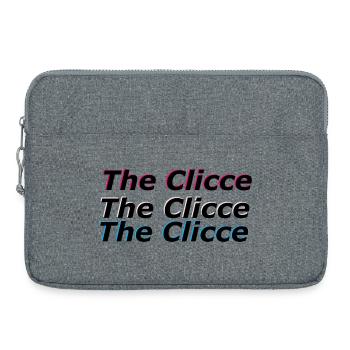 TheClicc Desing (Nouveau) - Sacoche pour ordinateur portable 15 pouces - gris chiné - Devant