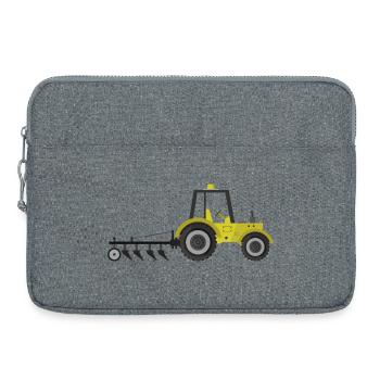 tracteur - Sacoche pour ordinateur portable 15 pouces - gris chiné - Devant