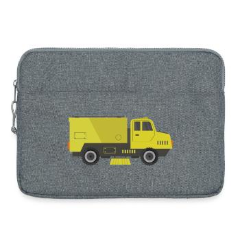 Camion balayeuse de voirie - Sacoche pour ordinateur portable 15 pouces - gris chiné - Devant