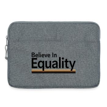 Believe In Equality Statement Gleichberechtigung - Laptop bag 15" - heather grey - Front