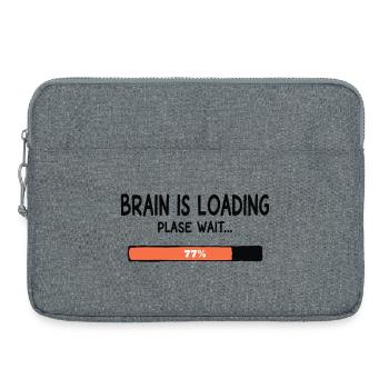 Le cerveau se charge, attends Lustiger Spruch - Sacoche pour ordinateur portable 15 pouces - gris chiné - Devant