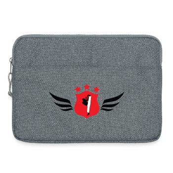 Capoeira - Combat - Danse - Sacoche pour ordinateur portable 15 pouces - gris chiné - Devant