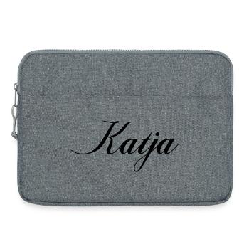 Nom Katja - Sacoche pour ordinateur portable 15 pouces - gris chiné - Devant