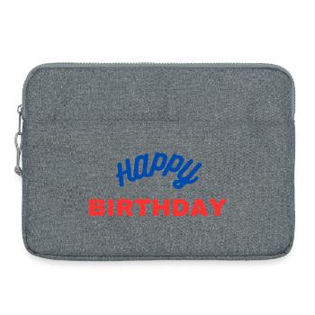 Joyeux anniversaire classique - Sacoche pour ordinateur portable 15 pouces - gris chiné - Devant