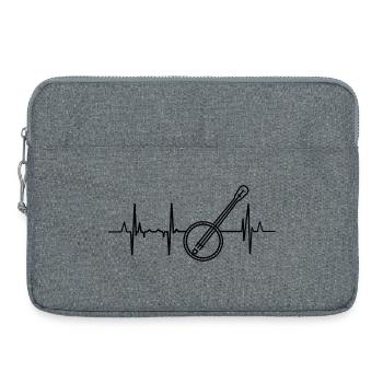 Banjo Kardiogramm - Laptoptasche 15" - Grau meliert - Vorne