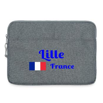 Lille Frankreich - Stilvolle Drucke - Laptoptasche 15" - Grau meliert - Vorne