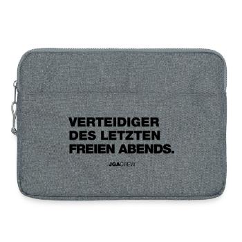 Defender (Bachelor Party) - Laptop bag 15" - heather grey - Front