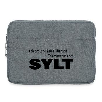 Therapie SYLT - Laptoptasche 15" - Grau meliert - Vorne