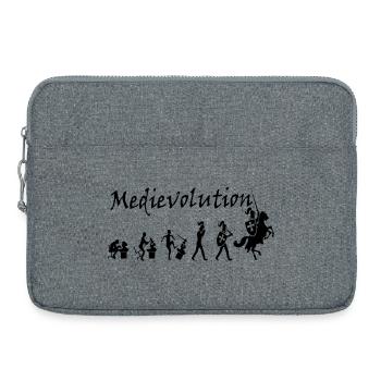 Mittelalterliche Entwicklung – Mittelalterliche Entwicklung - Laptoptasche 15" - Grau meliert - Vorne