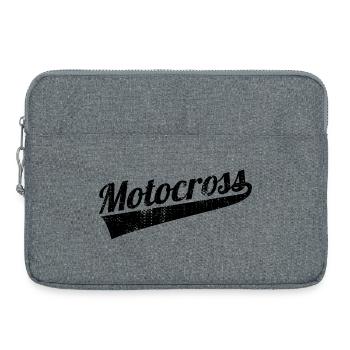 Motocross - Sacoche pour ordinateur portable 15 pouces - gris chiné - Devant