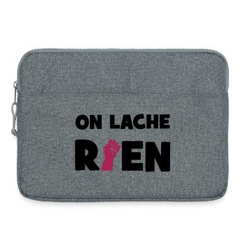 On lâche rien ! - Sacoche pour ordinateur portable 15 pouces - gris chiné - Devant