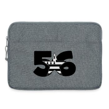 Brittany: 56! - Laptop bag 15" - heather grey - Front