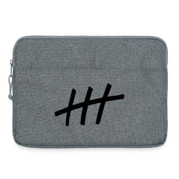 Dessin Hambourg - Sacoche pour ordinateur portable 15 pouces - gris chiné - Devant