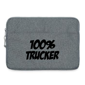 100% Trucker - Laptop bag 15" - heather grey - Front