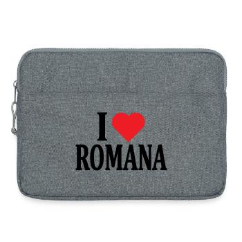 t-shirt j’aime Romana t-shirt idée cadeau - Sacoche pour ordinateur portable 15 pouces - gris chiné - Devant