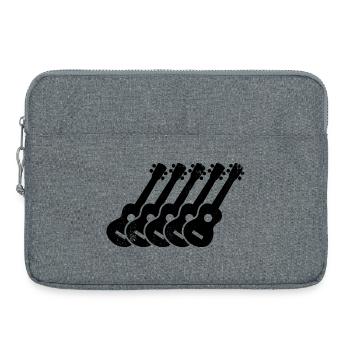 Ukulele Drawing - Laptop bag 15" - heather grey - Front