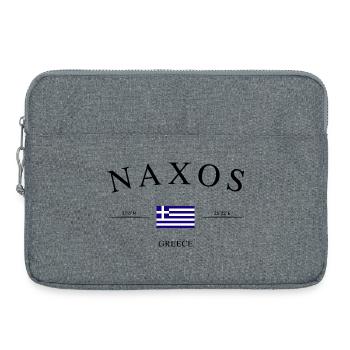 Naxos Greece – Holiday Souvenir &amp; Gift - Laptop bag 15" - heather grey - Front