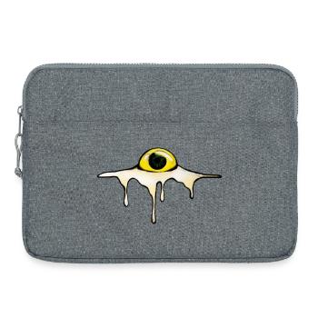 Fried Eye – Sunny Side Creepy - Laptop bag 15" - heather grey - Front