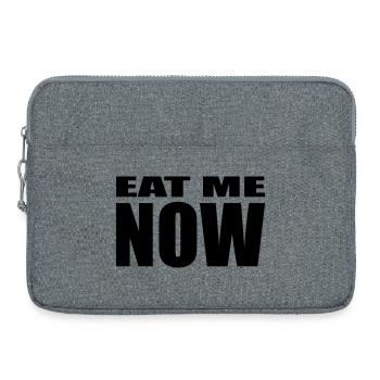 EAT ME NOW - Laptop bag 15" - heather grey - Front