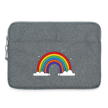 Arc-en-ciel sur les nuages - Sacoche pour ordinateur portable 15 pouces - gris chiné - Devant